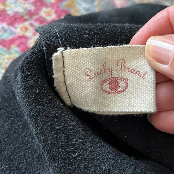 Gorgeous vintage Lucky Brand leather bag with matching pouch adjustable strap - Picture 6 of 8